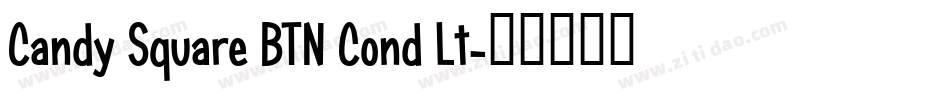 Candy Square BTN Cond Lt字体转换